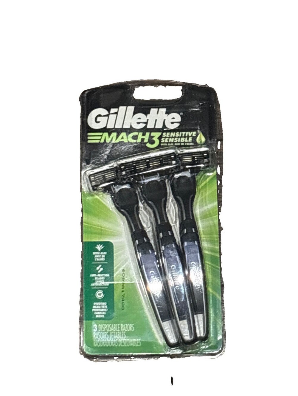 Gillette MACH3 Sensitive 3-Blade Disposable Razor (Pack of 3)